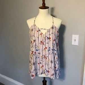 Francesca’s pink flowered shirt size small